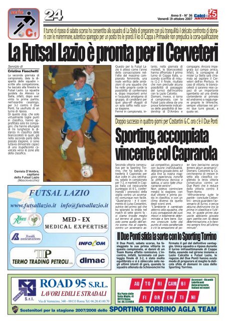 calcio a 5 anteprima 36/07