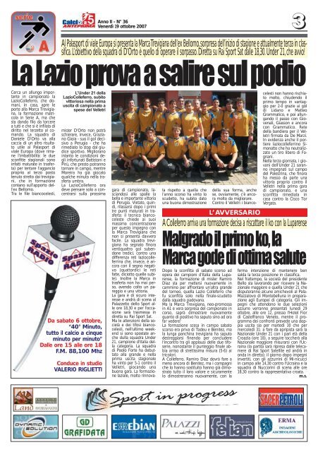 calcio a 5 anteprima 36/07