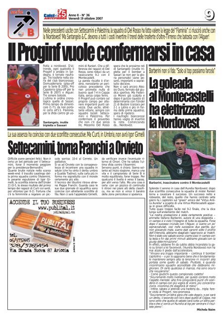 calcio a 5 anteprima 36/07