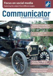 Communicator Spring 2012 - ISTC