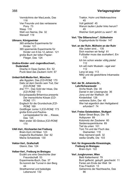 Verzeichnis neu erschienener - IBIT - UniversitÃ¤t Oldenburg