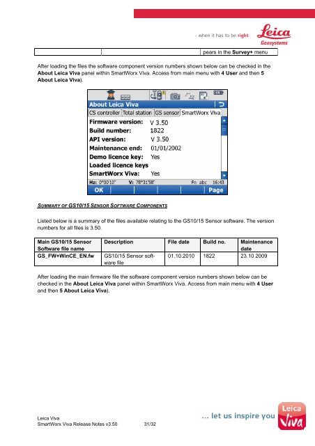 SmartWorx Viva Release Notes v3_50_en.pdf - GPS Reference ...