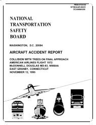 Collision with Trees On Final Approach; American Airlines Flight 1572