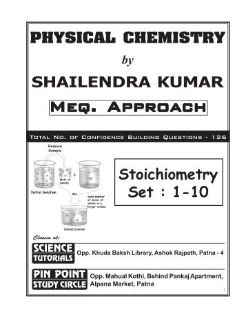 Stoichiometry - Shailendra Kumar Chemistry