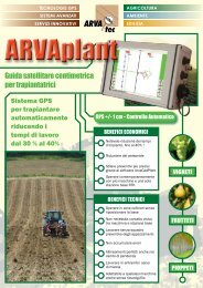 Guida satellitare centimetrica per trapiantatrici - ARVAtec