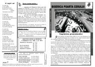 buletin 175 - Biserica Penticostala Poarta Cerului, Timisoara