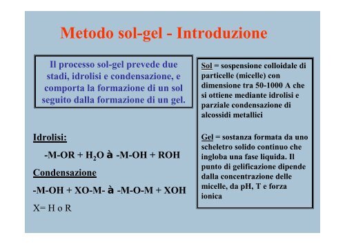 introduzione alla catalisi eterogenea - Chimica Industriale