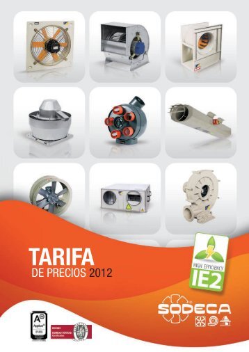 TARIFA 2012 pdf - Sodeca