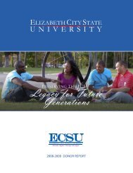 Legacy for Future Generations - Elizabeth City State University