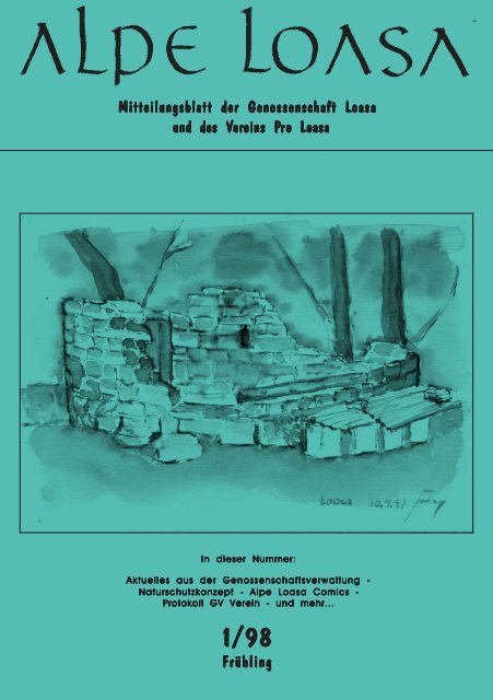 Mitteilungsblatt der Genossenschaft Loasa und des V und des ...