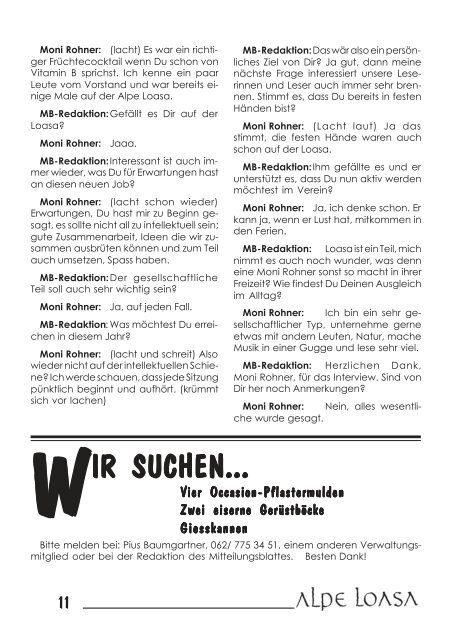 Mitteilungsblatt der Genossenschaft Loasa und des V und des ...