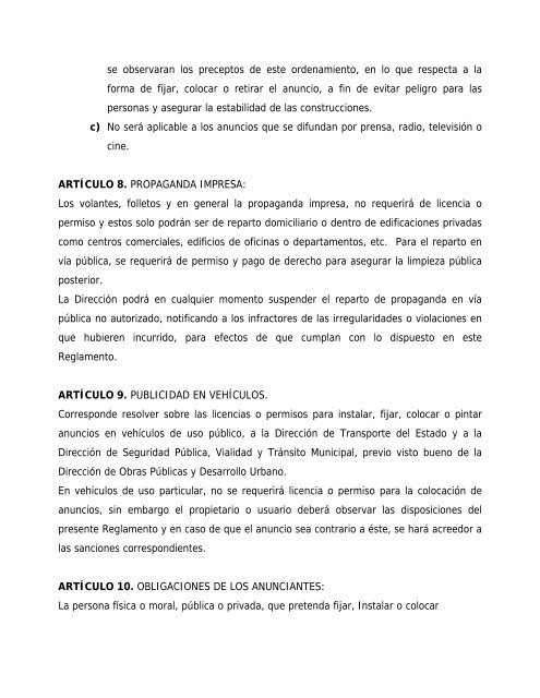 Reglamento de Anuncios para el Municipio de Carmen - H ...