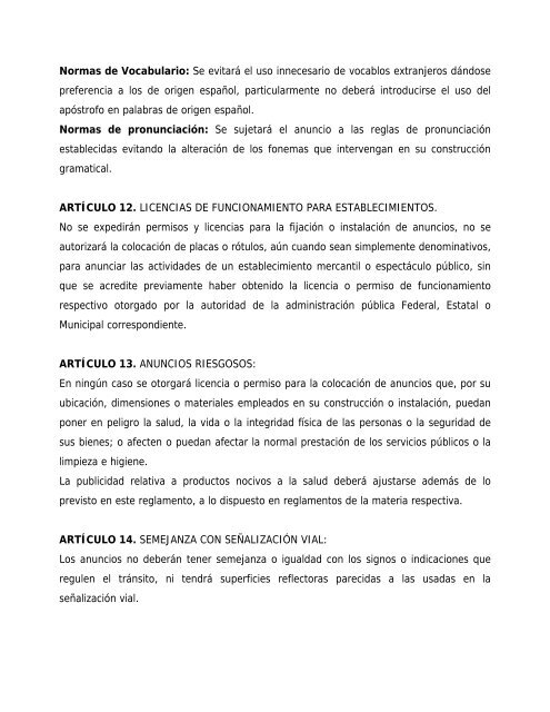 Reglamento de Anuncios para el Municipio de Carmen - H ...