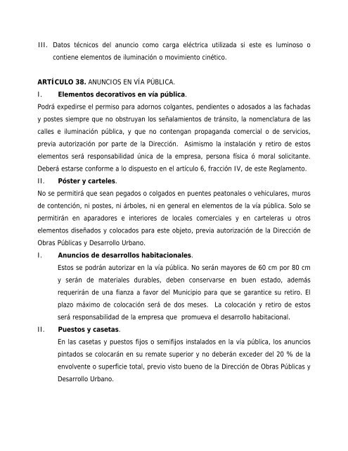 Reglamento de Anuncios para el Municipio de Carmen - H ...