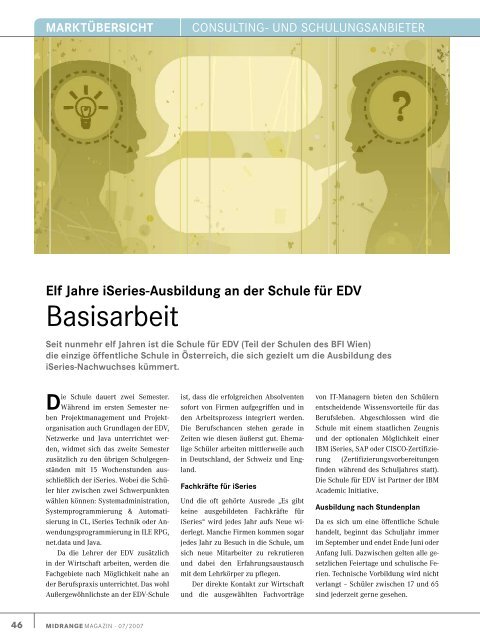 Midrange MAGAZIN – Juli 2007