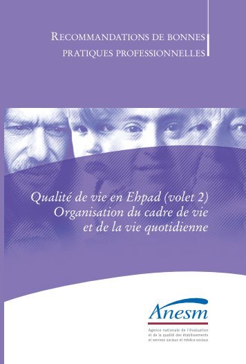 QualitÃ© de vie en Ehpad (volet 2) Organisation du cadre ... - Capgeris