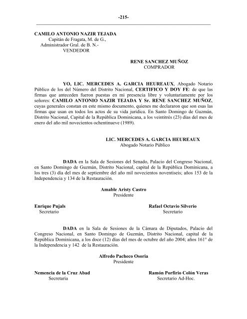 GACETA OFICIAL - CÃ¡mara de Diputados