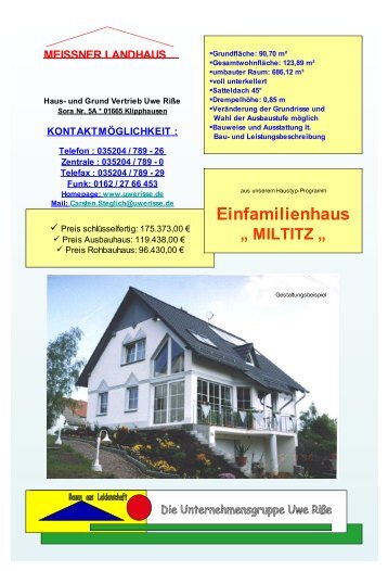 Einfamilienhaus „ MILTITZ