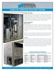 CARBOLINE CORROSION RESISTANT COATING - Specific Systems