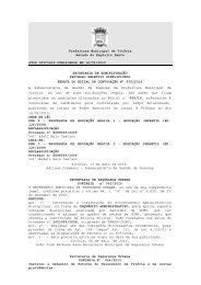 Atos Oficiais publicados em 18/05/2010 - Prefeitura de VitÃ³ria