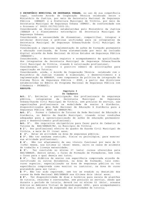 Atos Oficiais publicados em 18/05/2010 - Prefeitura de VitÃ³ria