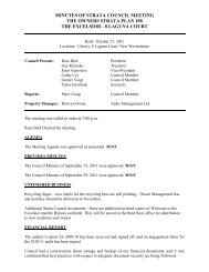 strata council meeting minutes strata plan lms108 strata meeting minutes template