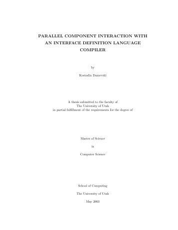 Parallel Remote Method Invocation - Indiana University