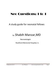 Neo Questions: 1 to 1 by Shabih Manzar,MD - Associates in ...