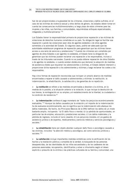 "Eso es lo que nosotras exigimos. Que se haga justicia ... - Acnur