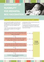 ASSESSMENT OF ELIGIBILITY FOR NEONATAL BCG VACCINATION