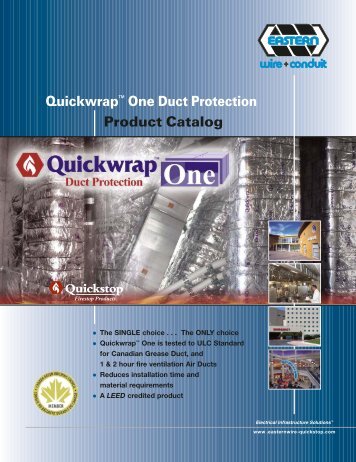Quickwrapâ¢ One Duct Protection Product Catalog - Unifrax