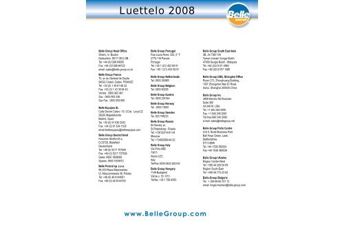 Luettelo 2008 - several