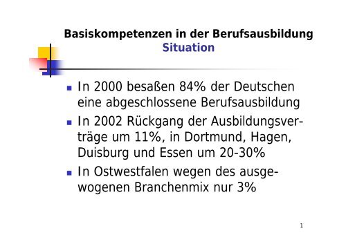 Basiskompetenzen für - Universität Bielefeld