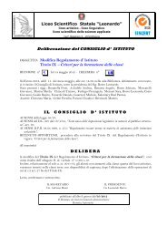 Delibera formazione classi CdI 18-12.pdf - Liceo Scientifico Leonardo