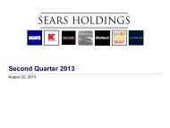 presentation - Sears Holdings Corporation