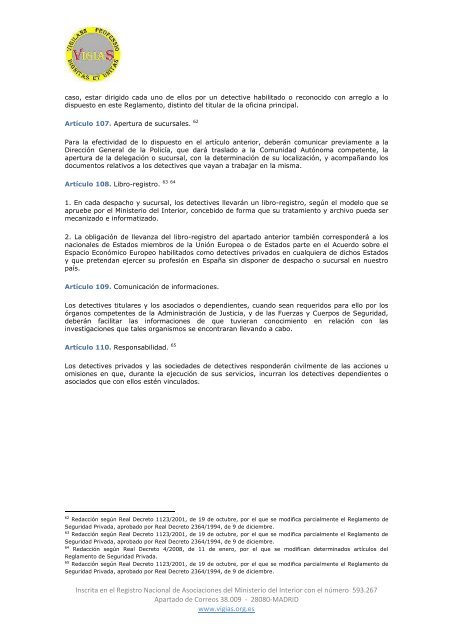 Real Decreto 2364/1994, de 9 de diciembre, por el que se ... - VigiaS