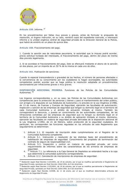 Real Decreto 2364/1994, de 9 de diciembre, por el que se ... - VigiaS