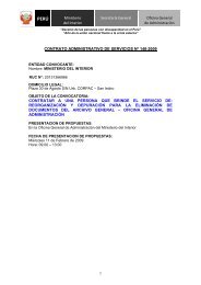 Contrato Administrativo de Servicios Nro.148. - Ministerio del Interior