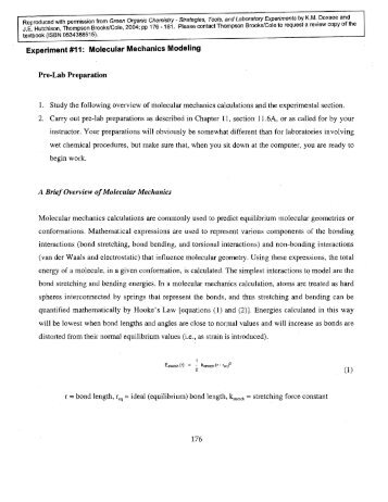 Laboratory Procedures (PDF) - Green Chemistry - University of Oregon