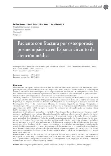 Paciente con fractura e-pub julio2011 _MaquetaciÃn 1 - Revista de ...