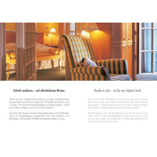 Im kleinen Grandhotel baden Sie in Luxus. - Steigenberger Hotels ...