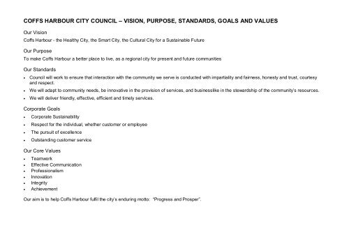 ANNUAL REPORT - Coffs Harbour City Council - NSW Government