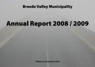 Annual Report - 2008/2009 - De Doorns, Rawsonville, Touwsrivier ...