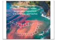 polyether ladder-biogenesis and synthesis - Group Renaud