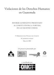 Violaciones de los Derechos Humanos en Guatemala