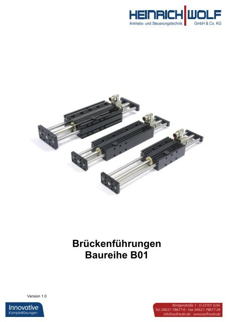 BrÃ¼ckenfÃ¼hrungen Baureihe B01