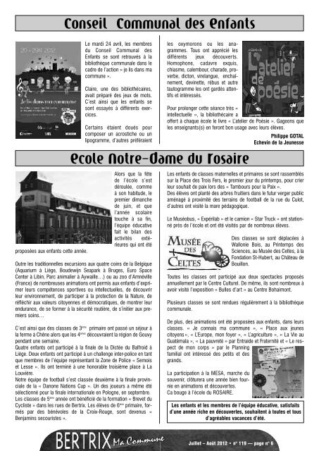 Revue Communale de Bertrix nÂ° 119