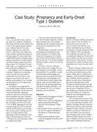 Case Study: Pregnancy and Early-Onset Type 1 ... - Clinical Diabetes