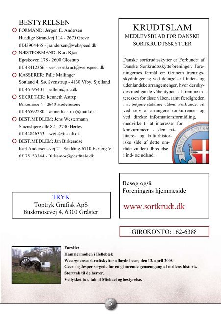 Krudtslam Nr.2-2008 - Forbundet Af Danske Sortkrudtskytteforeninger