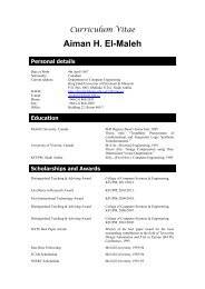 Curriculum Vitae - Faculty Personal Homepage